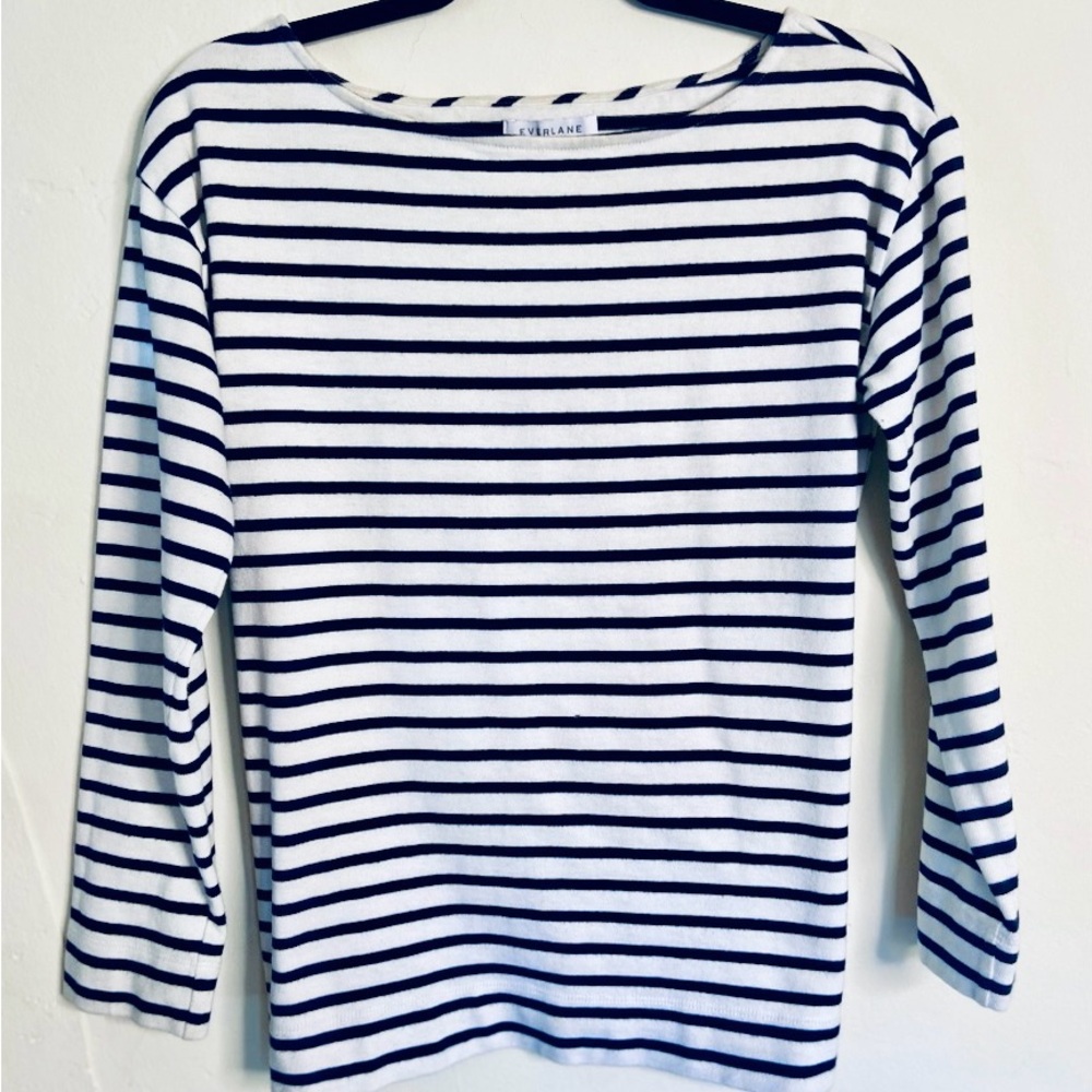 Everlane Mariner top, 100% cotton, size M.